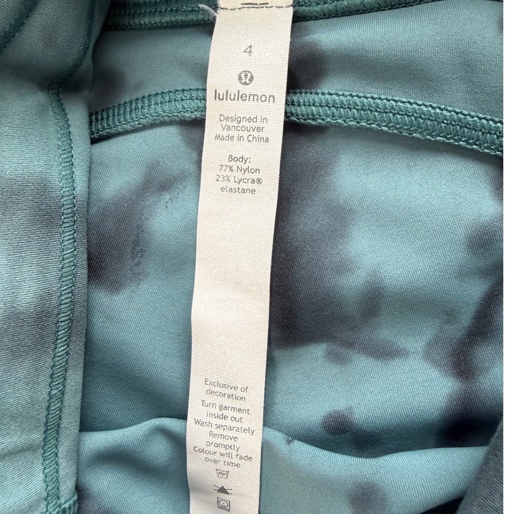 Lululemon Invigorate Tight Women's 4 Dark Teal High-Rise Side Pockets Yoga NWOT - Picture 8 of 9